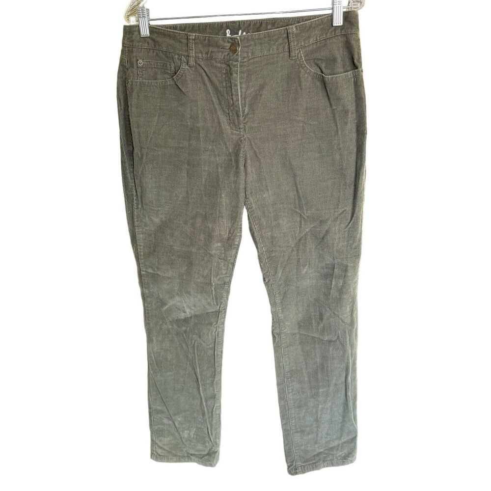 Boden Corduroy Pants Olive Green Sz 10 Dress Pants Career Casual Preppy